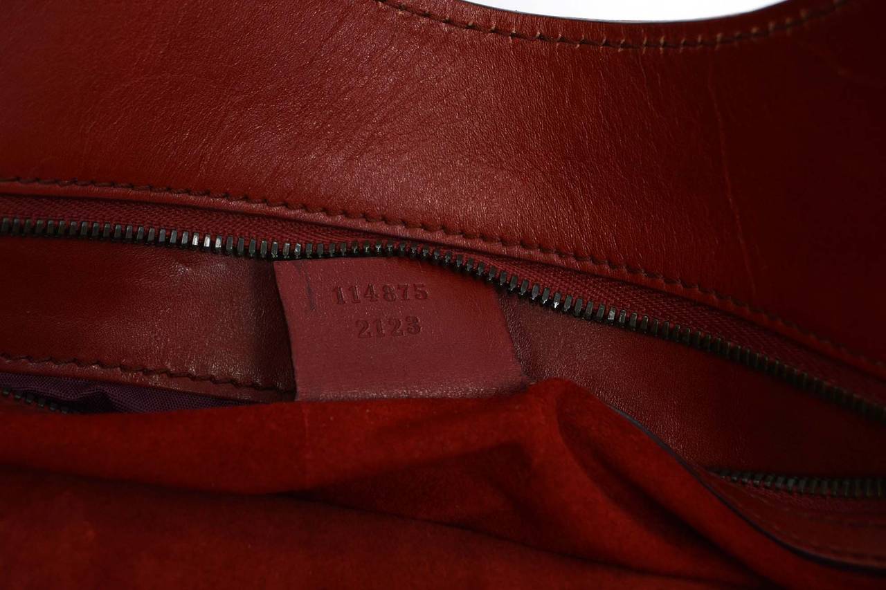 GUCCI Rust Leather Shoulder Bag BHW 5