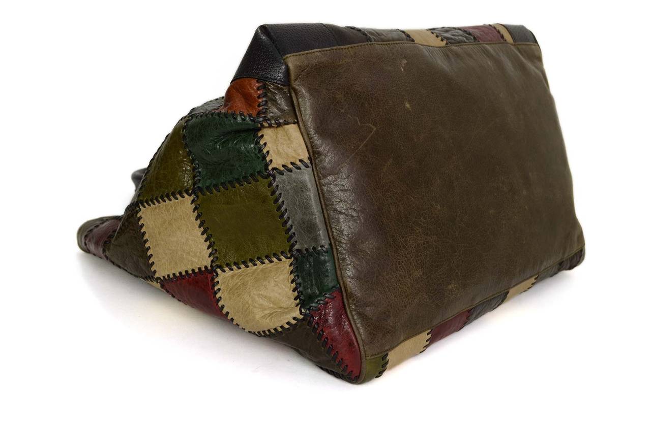 leather patchwork bags