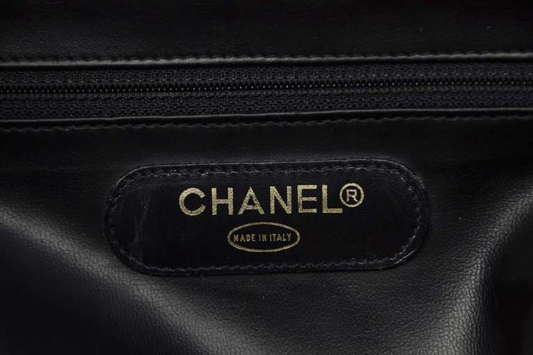 Chanel Black Vintage Quilted Leather XL Weekender W/GHW 4