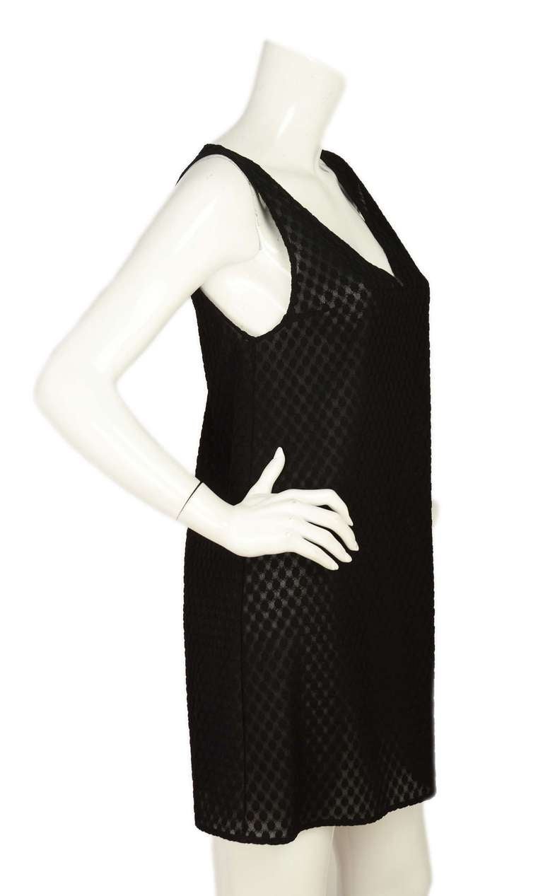 Missoni Black Sheer Sleeveless Tunic Dress Sz Medium

    Made in Italy
    Composition: 95% nylon, 5% elastane
    Labeled 