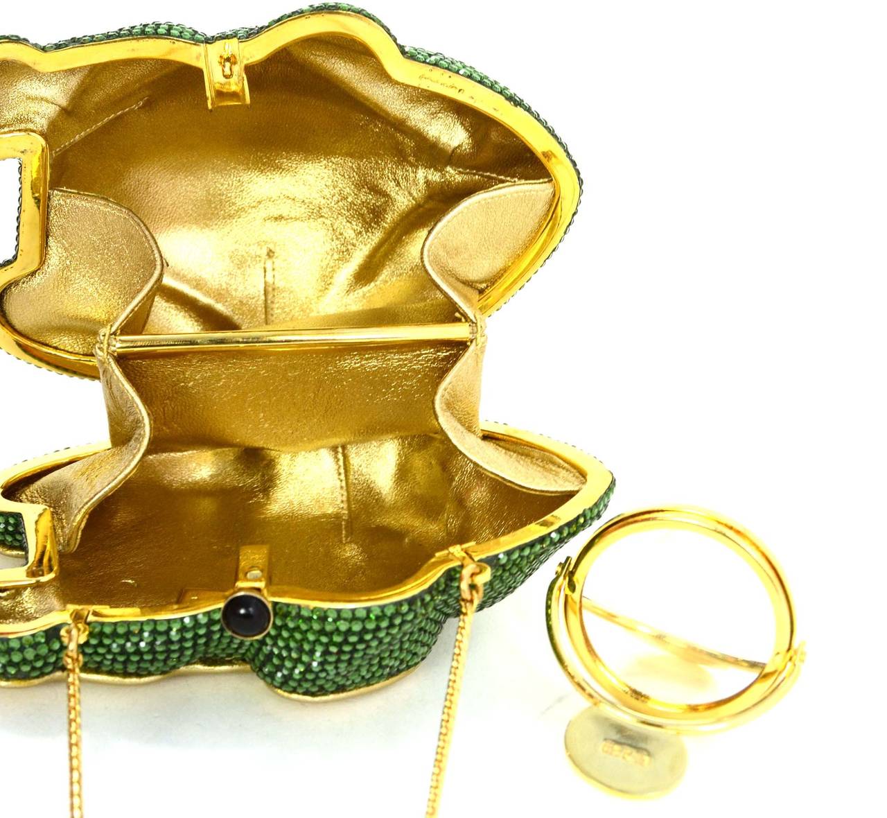 green crystal bag