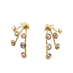 CHRISTIAN DIOR Mise En Dior Pearl & Crystal Earrings