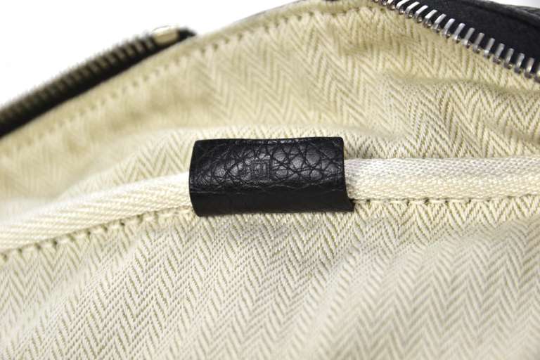 Hermes 2006 Black Clemence Leather Victoria II 35cm Satchel Bag PHW 4