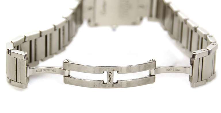 Women's Cartier Stainless Steel Small Model Tank Francais Ladies Wristwatch