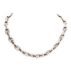 HERMES Sterling Chaine d'Ancre Toggle Necklace