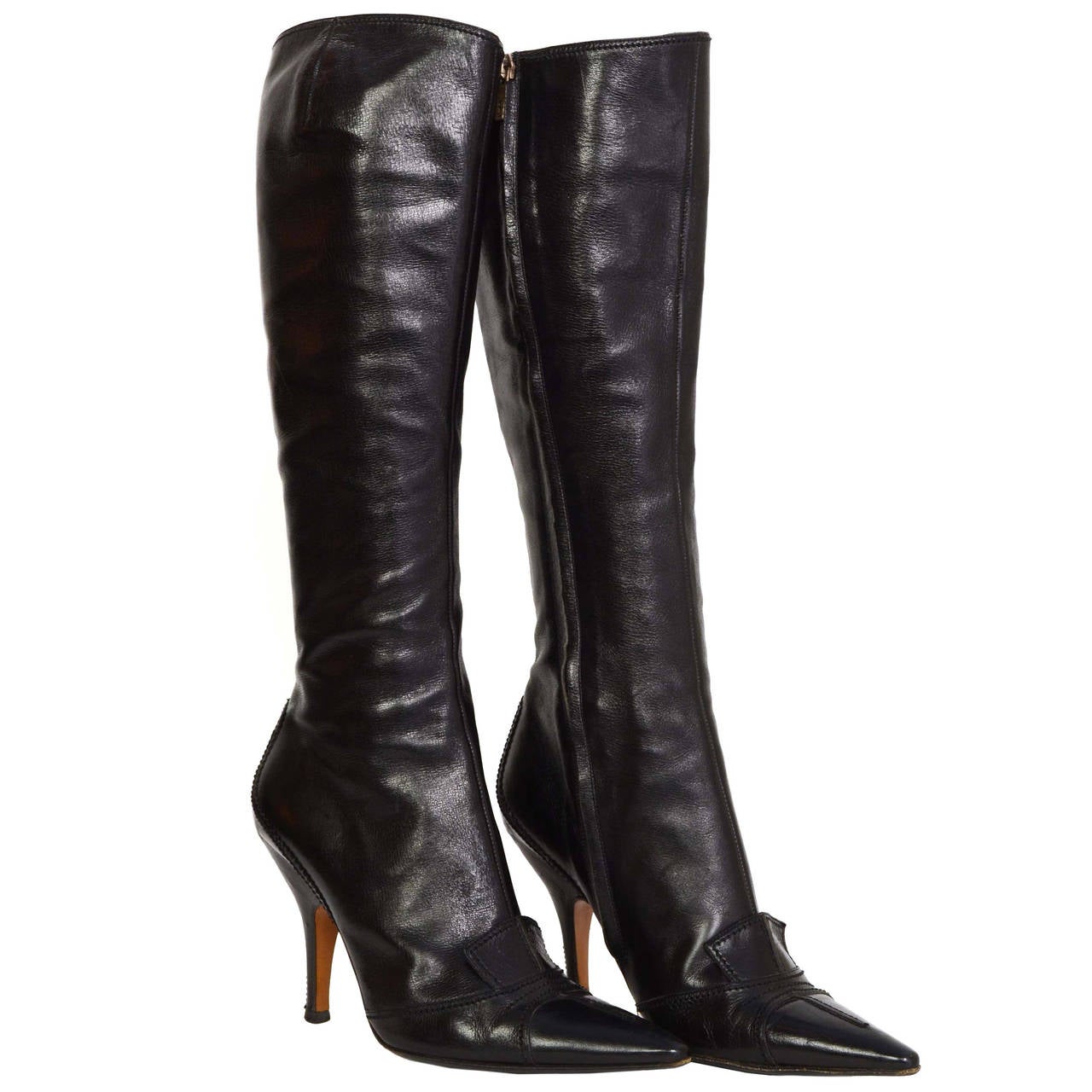 ysl tall boots