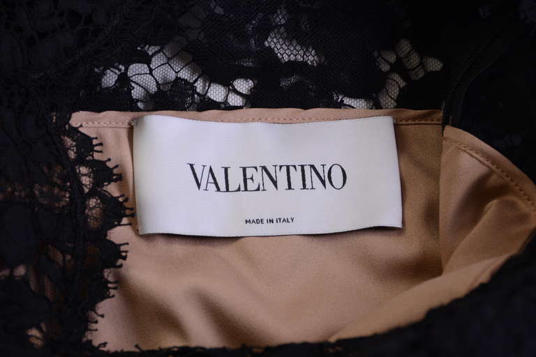 black lace valentino dress
