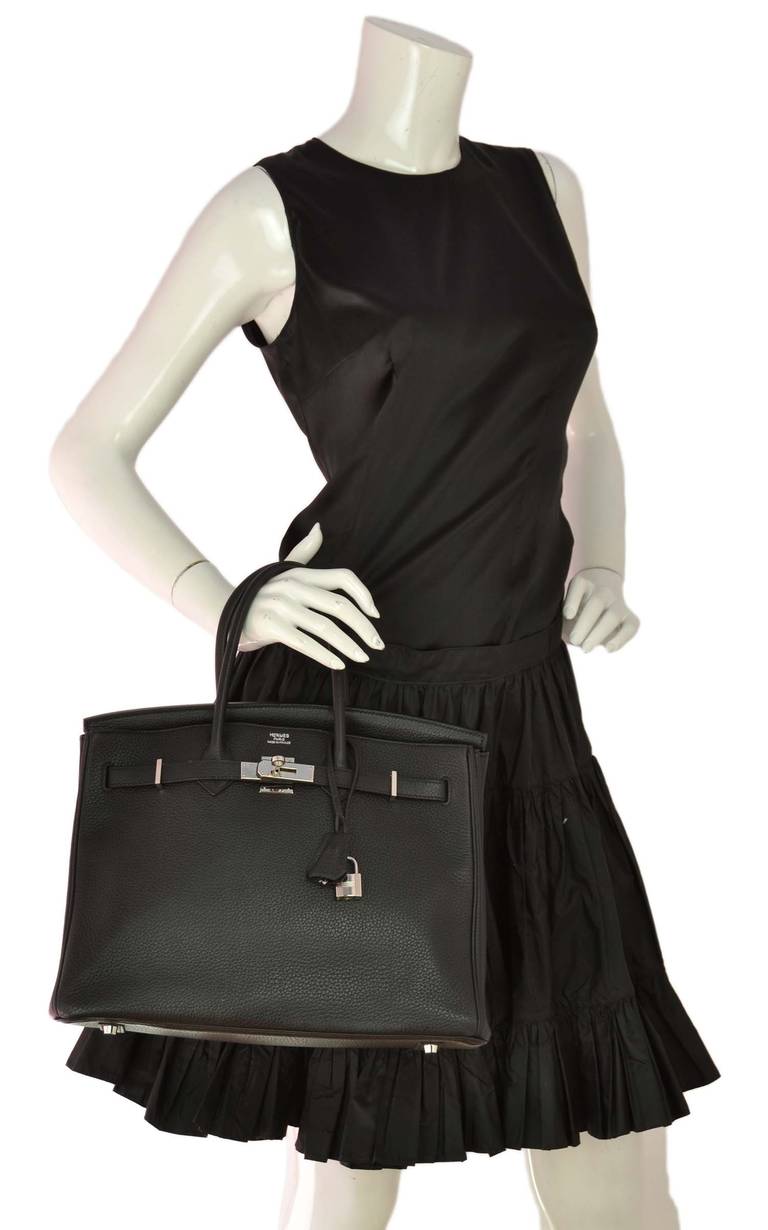 Hermes 2011 Black Togo Leather 35cm Birkin Bag - Like New Condition 5