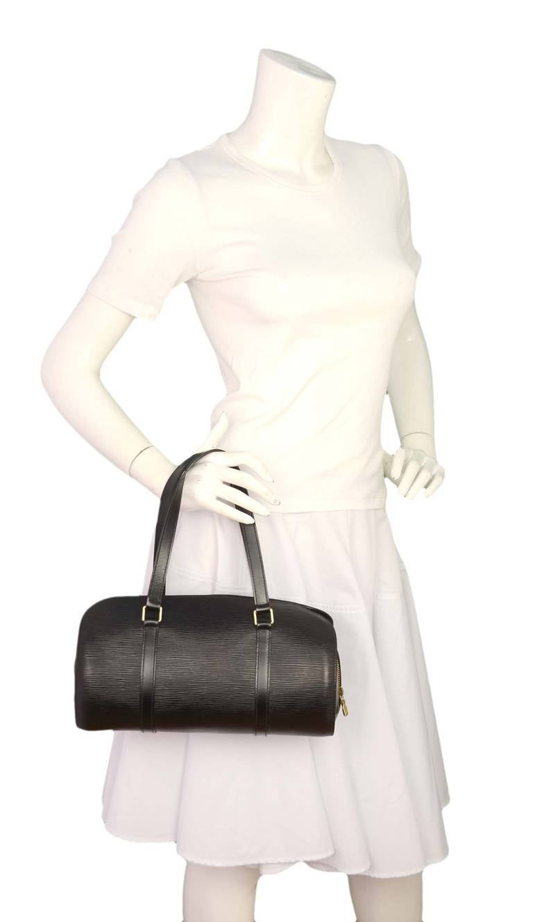 Louis Vuitton Soufflot Mini Bag Noir with Pouch 871920 Black Epi Leather  Satchel, Louis Vuitton