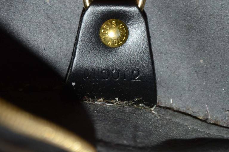 LOUIS VUITTON Black Epi Leather Soufflot Bag with Mini Insert 3