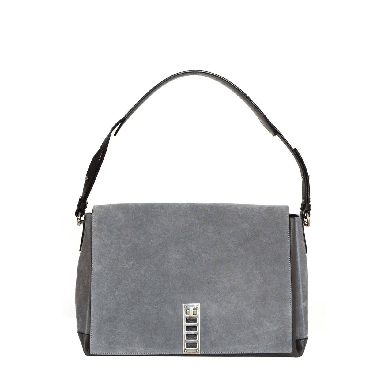 PROENZA SCHOULER Grey Leather and Suede 