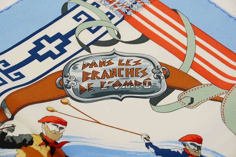 Women's HERMES Dans Le Branches De L'ombu Cowboy Scarf
