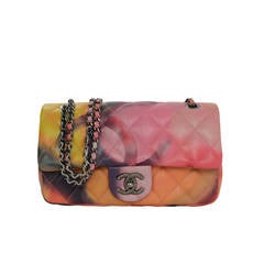 CHANEL '15 Multi-Color Quilted Leather Flower Power Small Flap Bag SHW