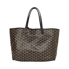 GOYARD Chevron Print Coated Canvas St. Louise PM Tote Bag