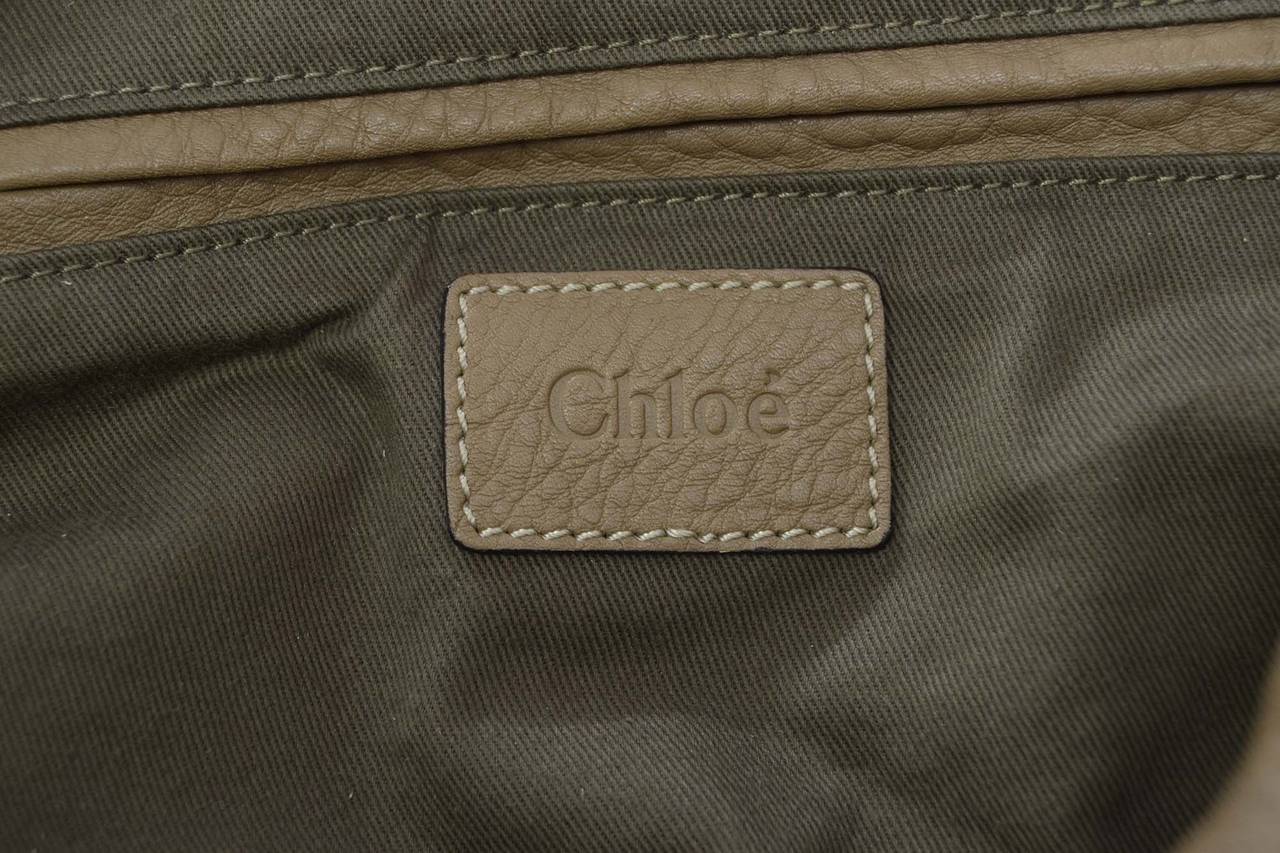 CHLOE Taupe Leather Large Marcie Hobo Bag GHW 1