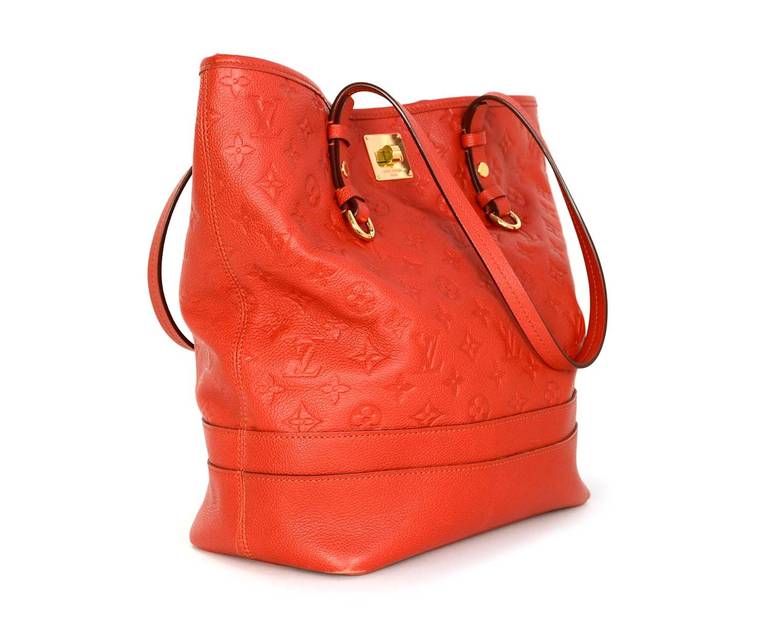 Louis Vuitton Orient Orange Empreinte Leather Monogram Citadine GM Bag