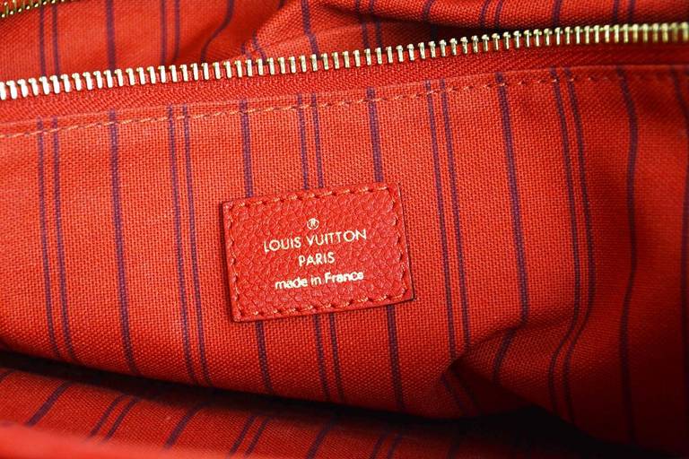 Louis Vuitton Orient Orange Empreinte Leather Monogram Citadine GM