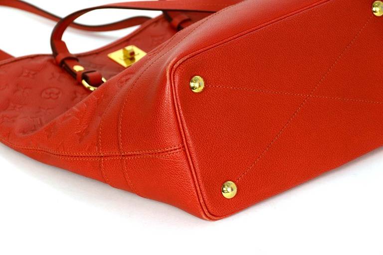 Louis Vuitton Orient Orange Empreinte Leather Monogram Citadine GM Bag at  1stDibs