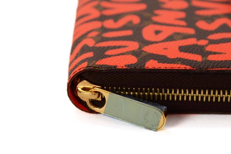 Louis Vuitton Stephen Sprouse Orange Graffiti Zippy Wallet Long