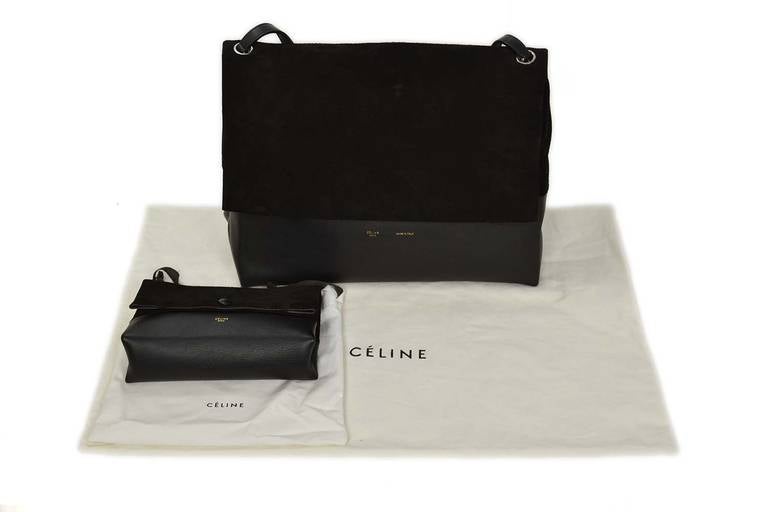 Celine Black Suede/Leather All Soft Shoulder Bag rt. $2, 600 2