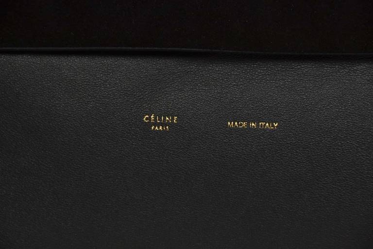 Celine Black Suede/Leather All Soft Shoulder Bag rt. $2, 600 In Excellent Condition In New York, NY
