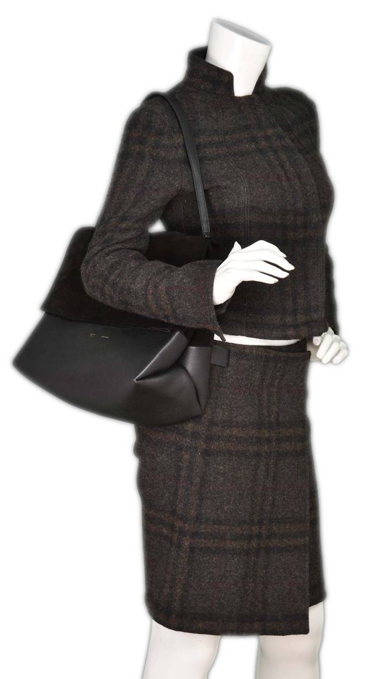 Celine Black Suede/Leather All Soft Shoulder Bag rt. $2, 600 3