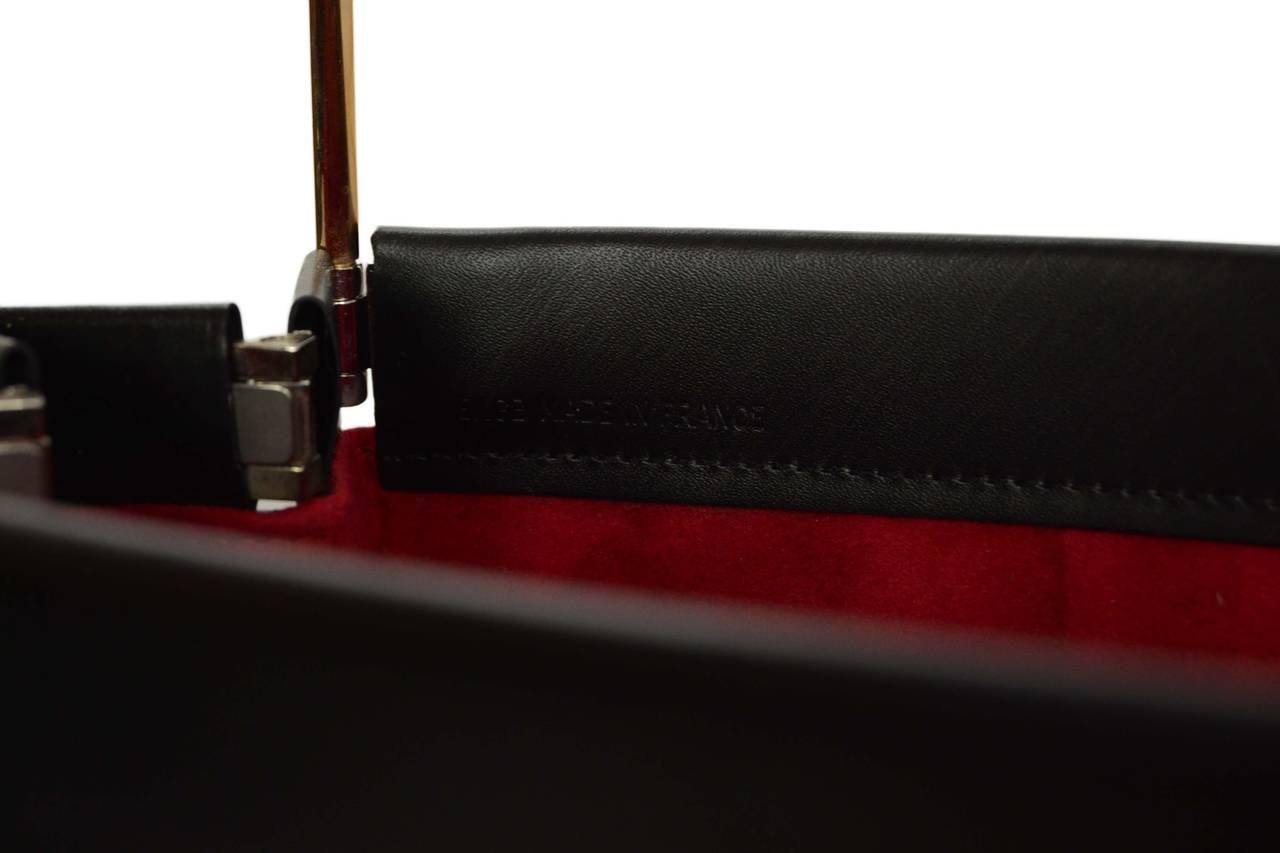 Cartier Black Leather Trinity Handle Bag 2