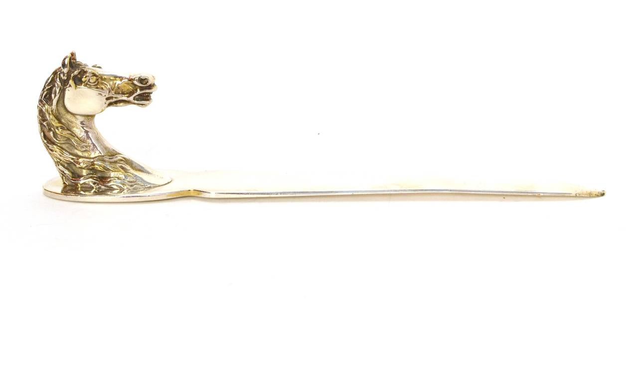 Hermes Silver Horse Letter Opener