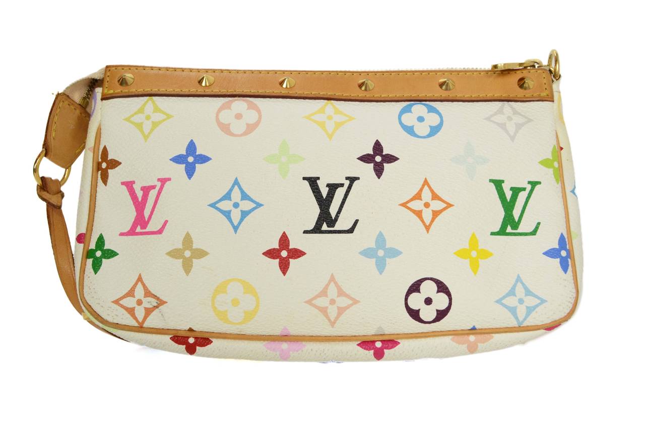 Louis Vuitton Multi-Colored Monogram Pochette GHW In Excellent Condition In New York, NY