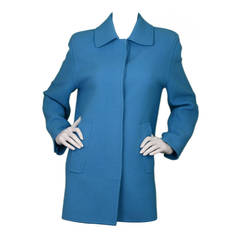 Marc Jacobs Blue Wool Swing Coat sz 2