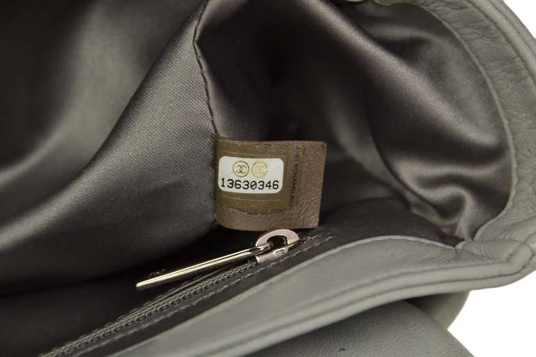 Chanel Grey Quilted Leather Paris-Shanghai Coco Rain Flap Bag 1
