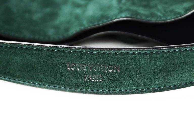 Louis Vuitton Runway Green Suede Nn14 PM Drawstring Bag 1