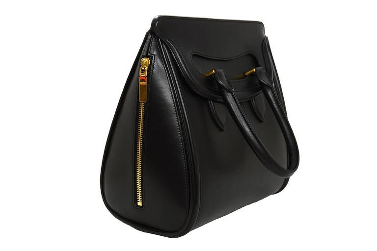 Alexander McQueen Black Leather Heroine Bag RT$2595