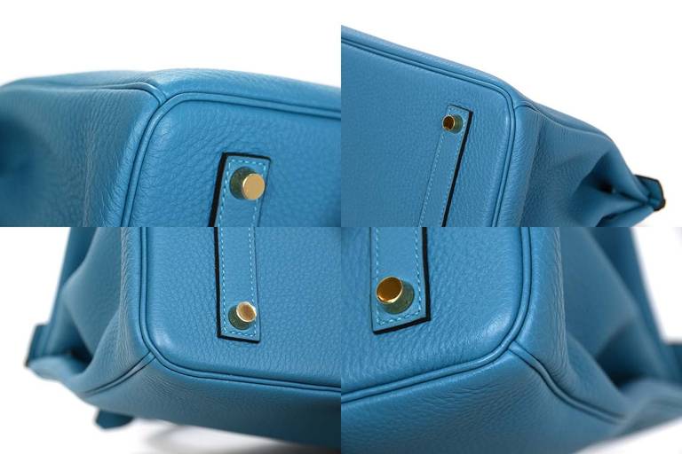 Hermes New In Box 2014 Turquoise Togo Leather 35 Birkin Bag Ghw 5