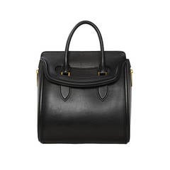Alexander McQueen Black Leather Heroine Bag RT$2595