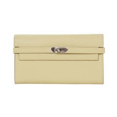 HERMES 2013 Epsom Parchemin Kelly Wallet