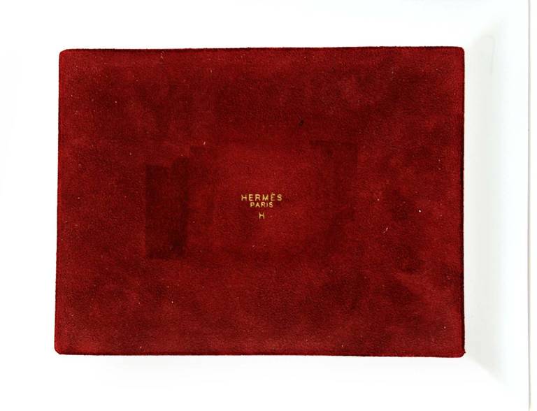 Hermes "Finish" Limoges Porcelain Change Tray