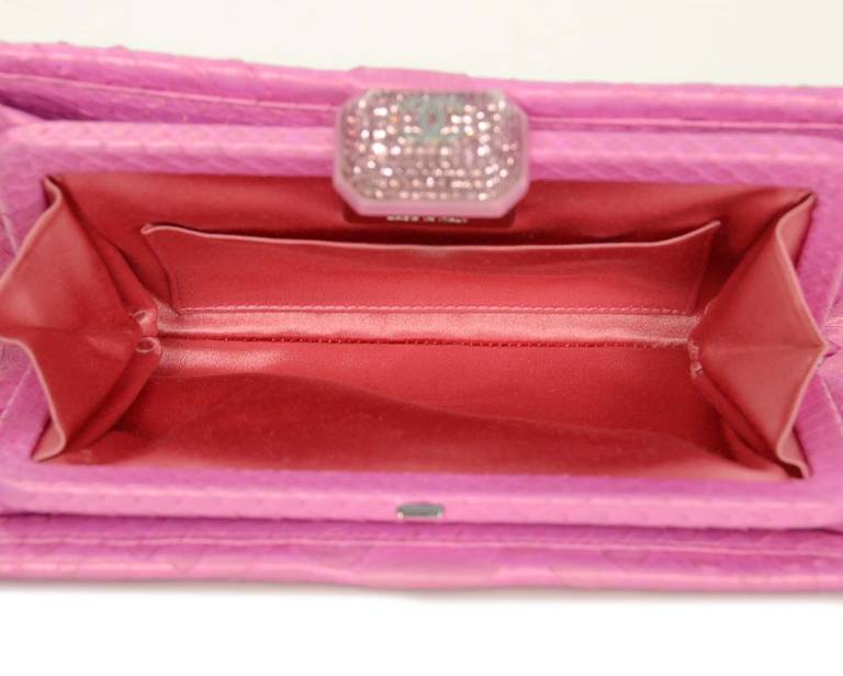 pink python chanel bag