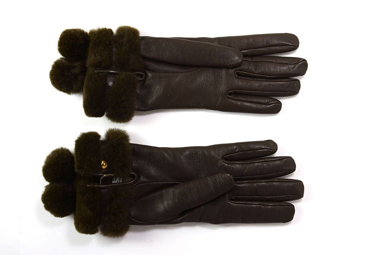 hermes fingerless gloves