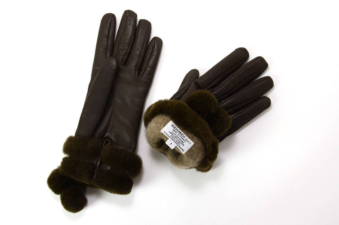 gold leather gloves