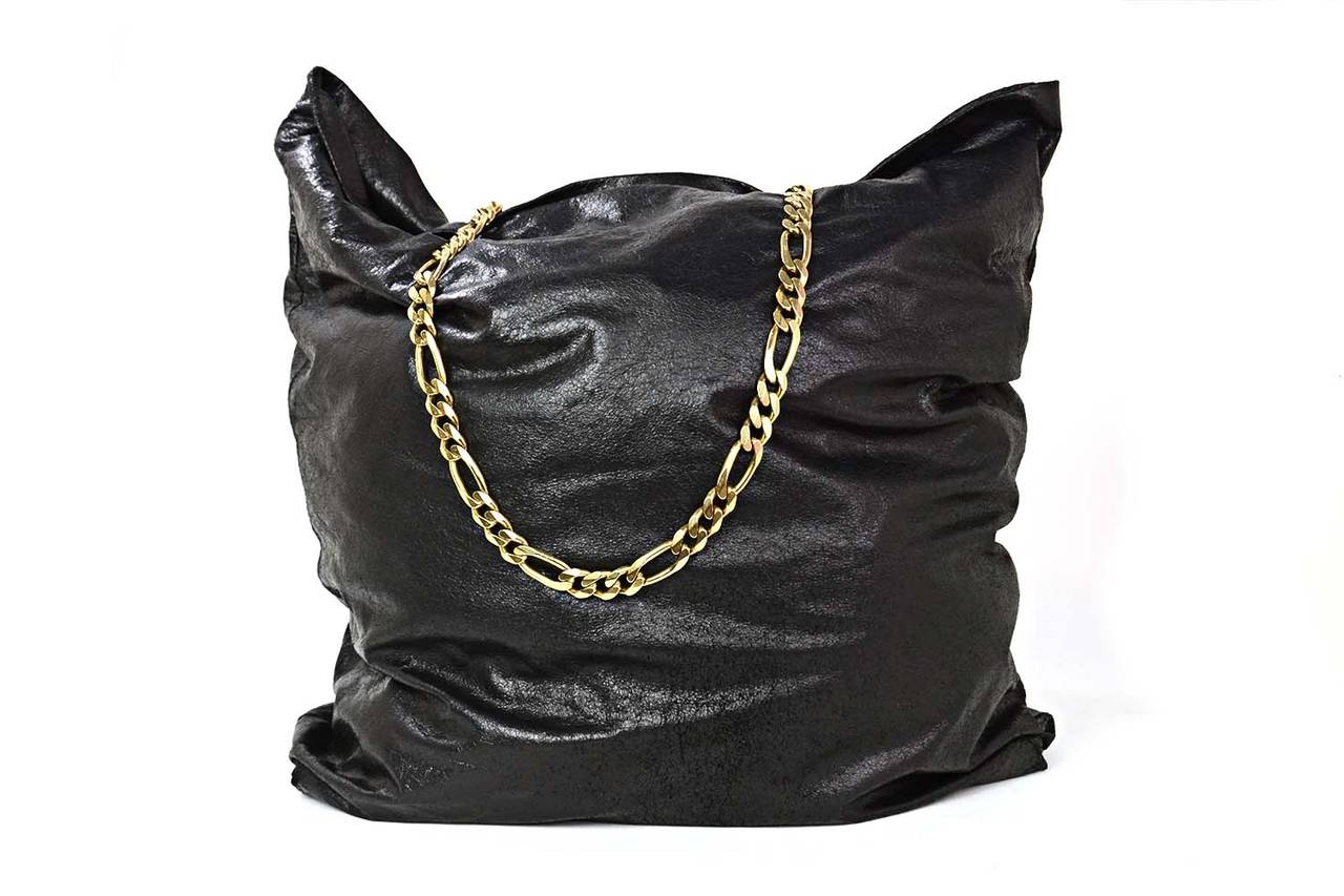 lanvin black tie bag