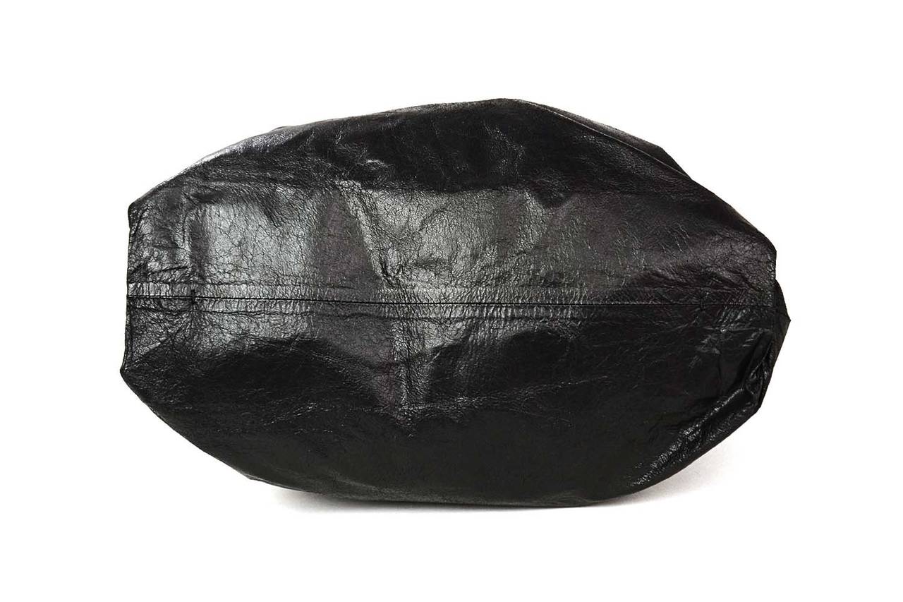 Women's LANVIN Black Distressed Leather 