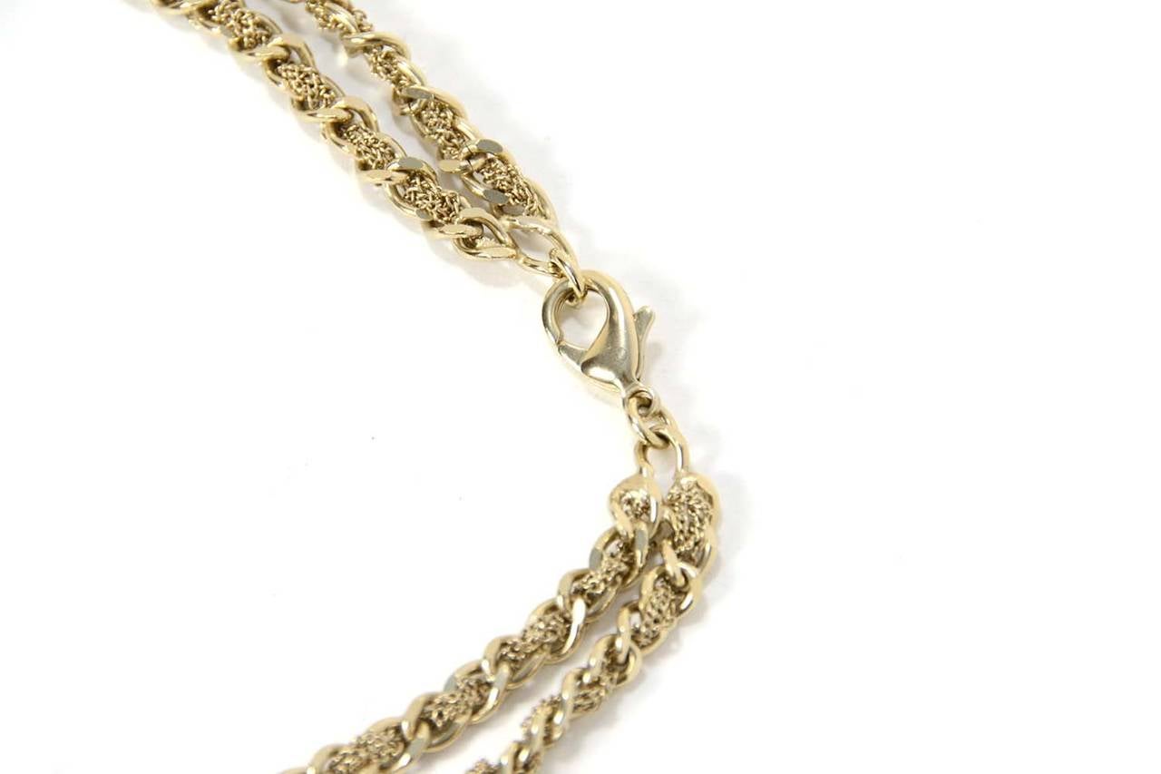 Chanel 2012 Braided Timeless Chains Long Necklace w CCs rt.$3, 350 2