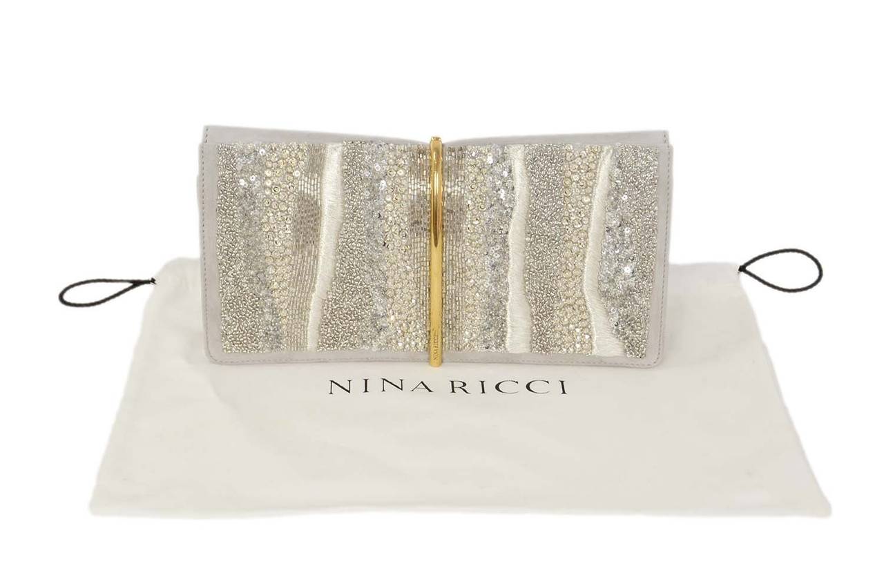 NINA RICCI Grey Suede 
