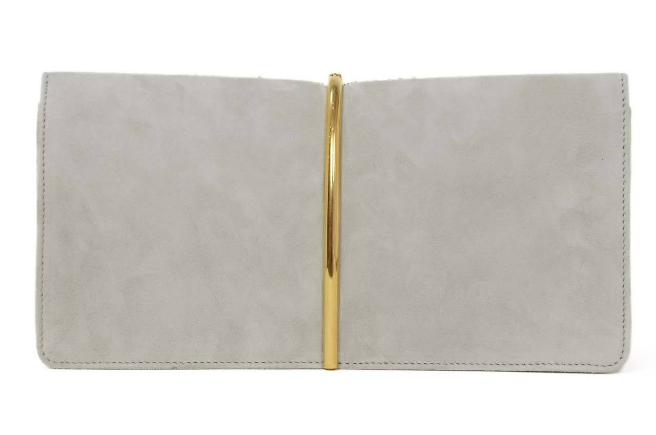 NINA RICCI Grey Suede 