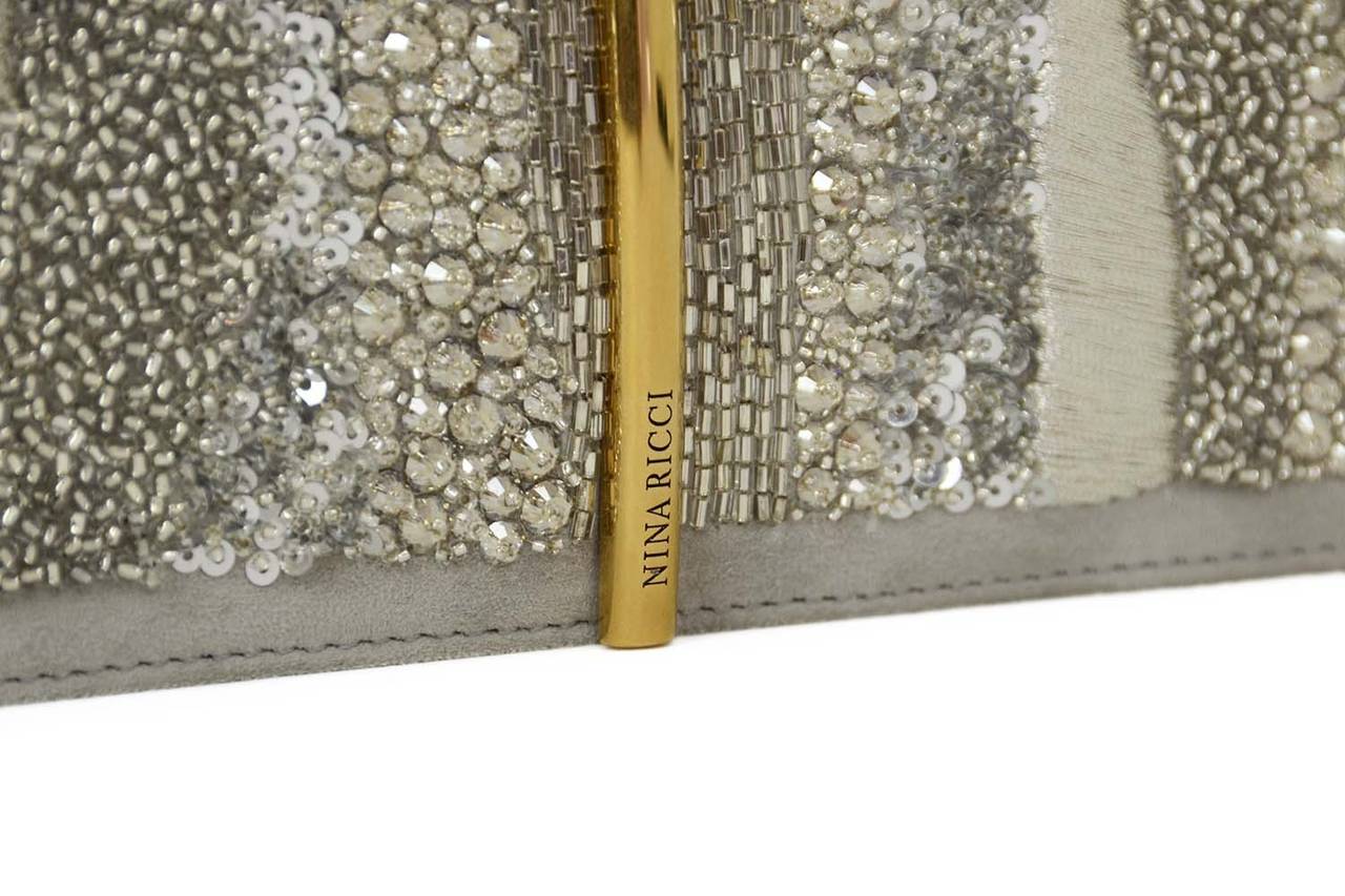 NINA RICCI Grey Suede 