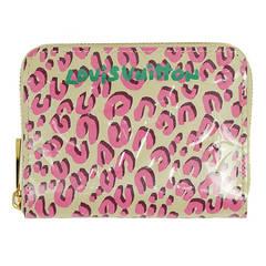 Louis Vuitton Stephen Sprouse Pink Leopard Vernis Zippy Coin Purse Wallet