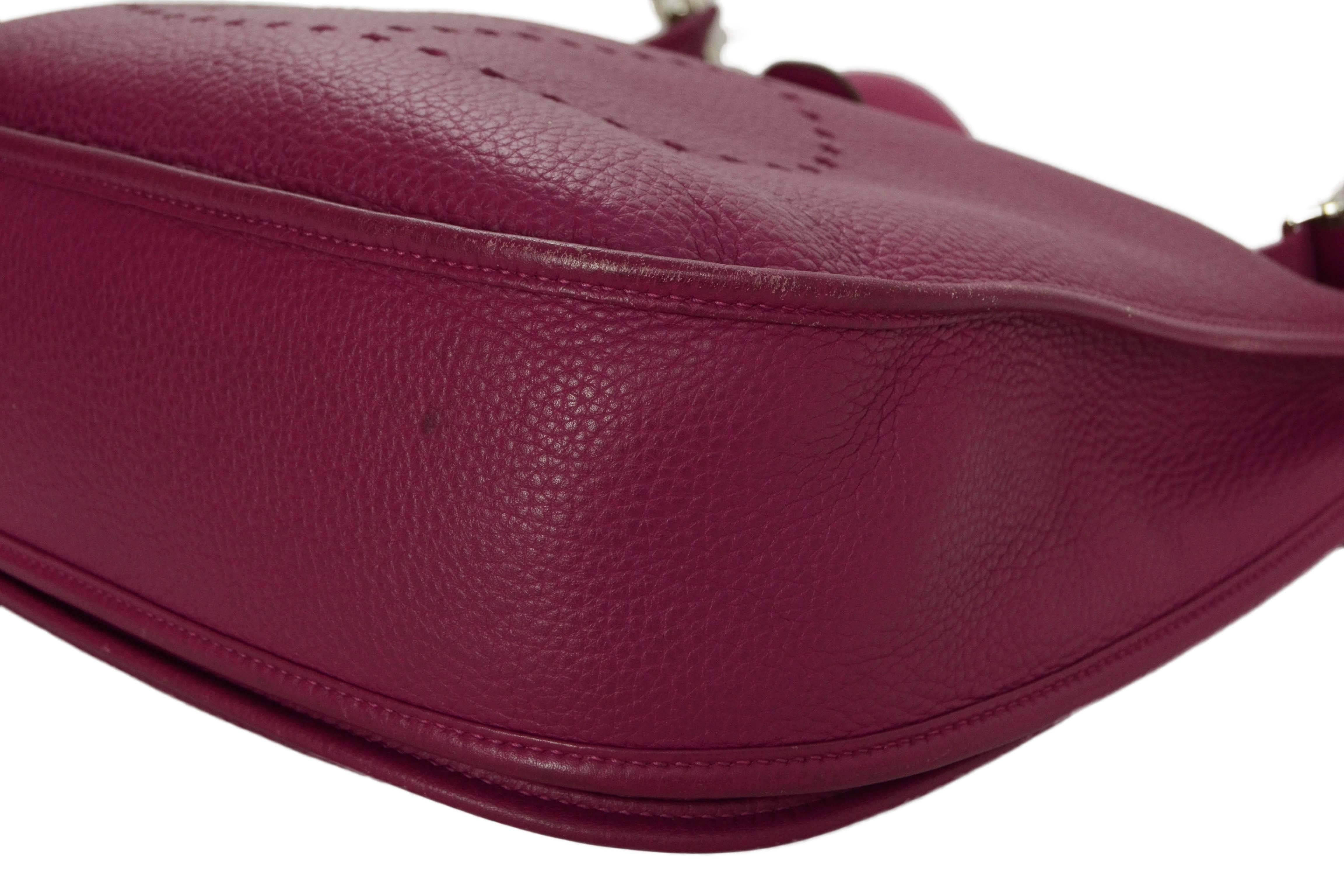 Hermes Tosca Clemence Leather Evelyne III GM Crossbody Bag PHW rt. $3, 750 1