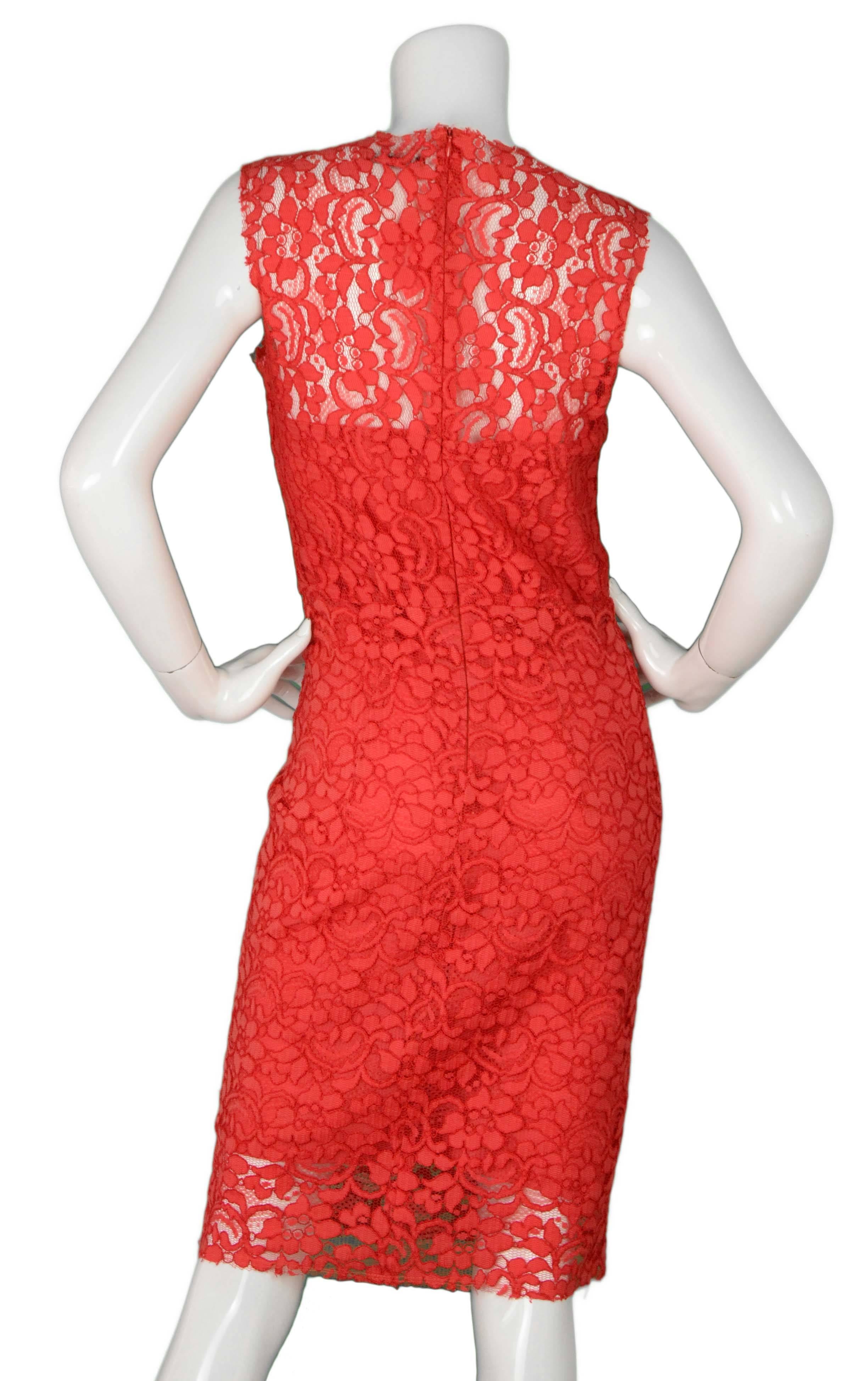 red sleeveless cocktail dress