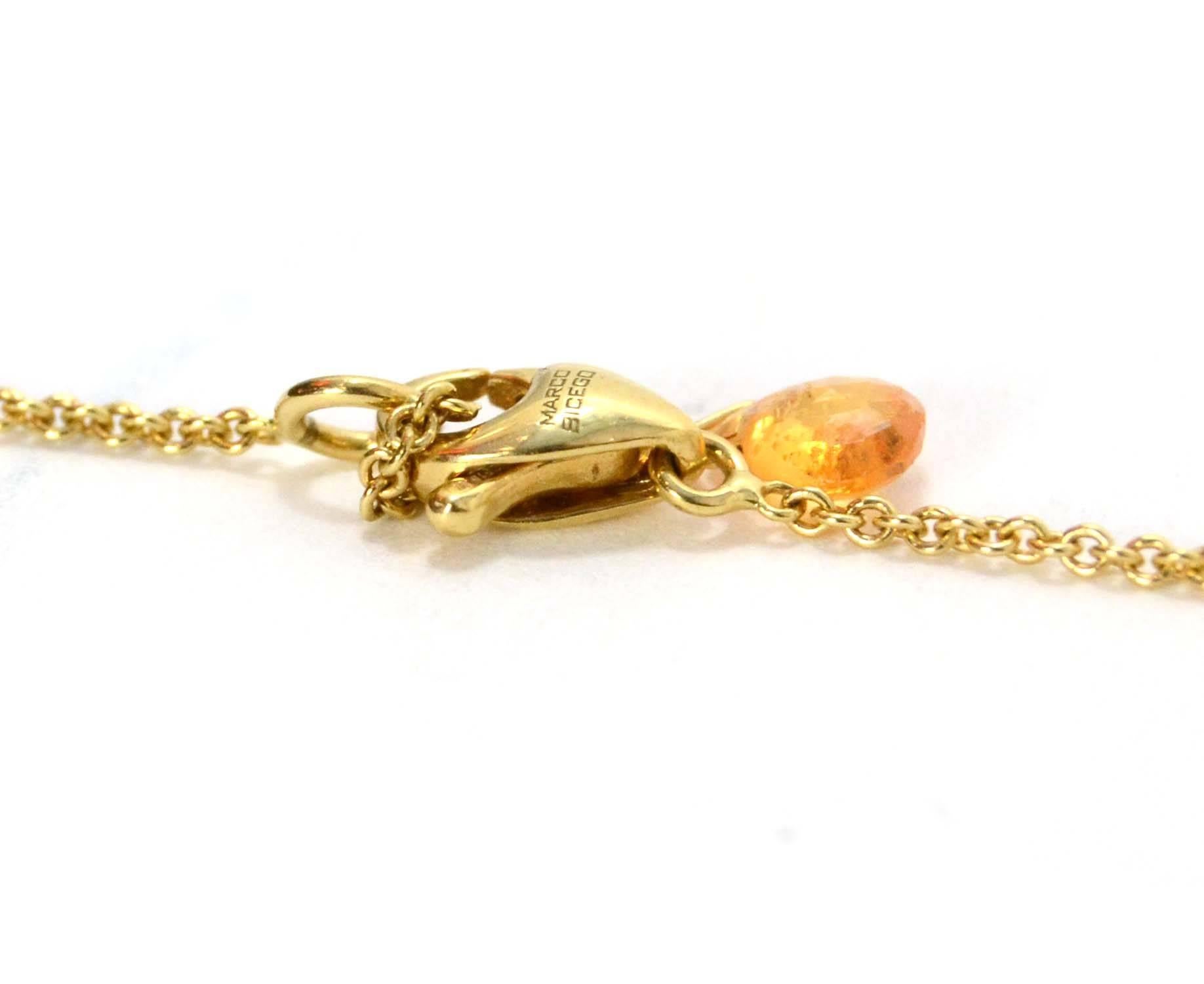 Marco Bicego Multi-Colored Stone & Pearl 18k Gold Necklace In Excellent Condition In New York, NY